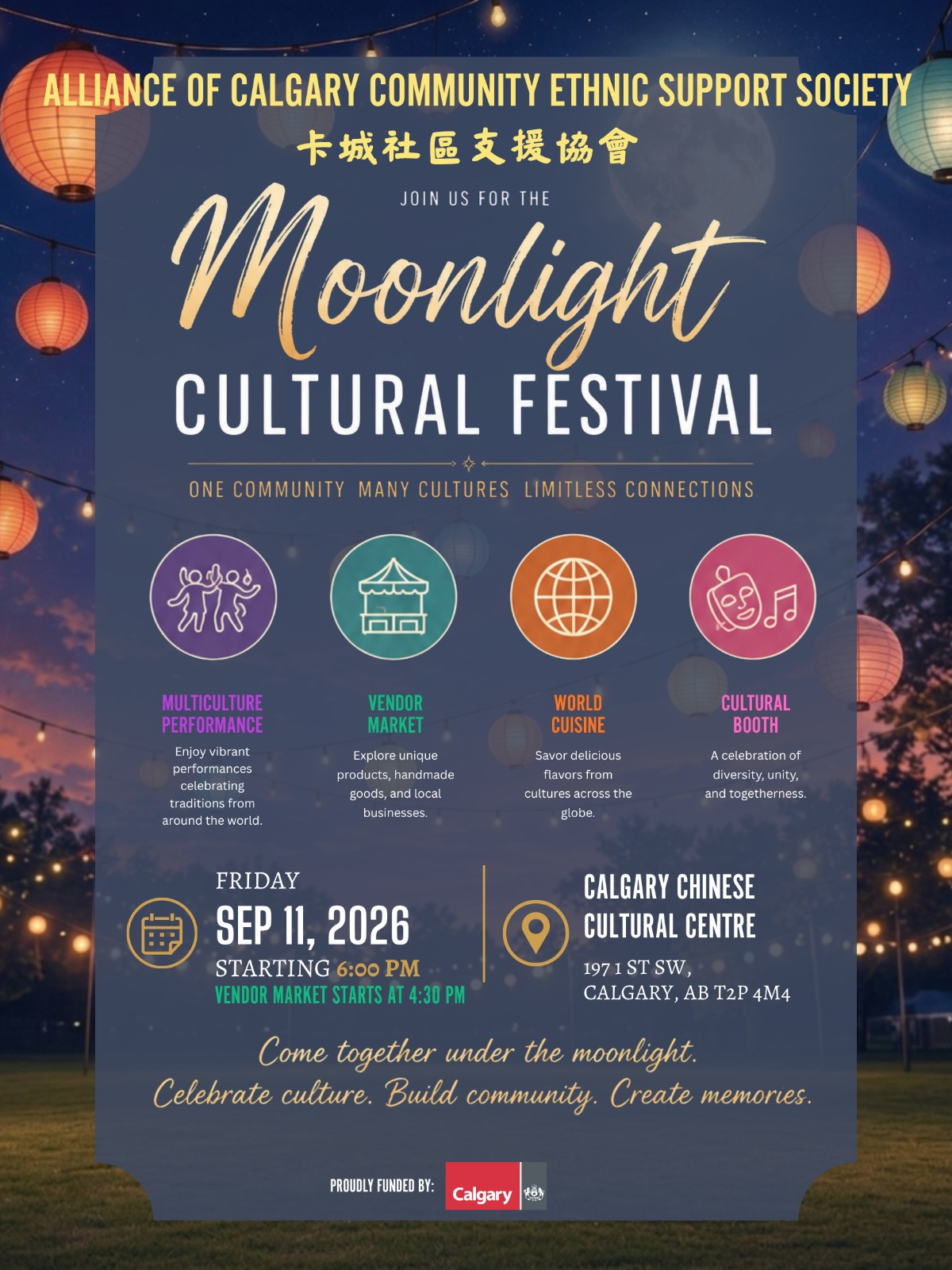 Moonlight Cultural Festival flyer